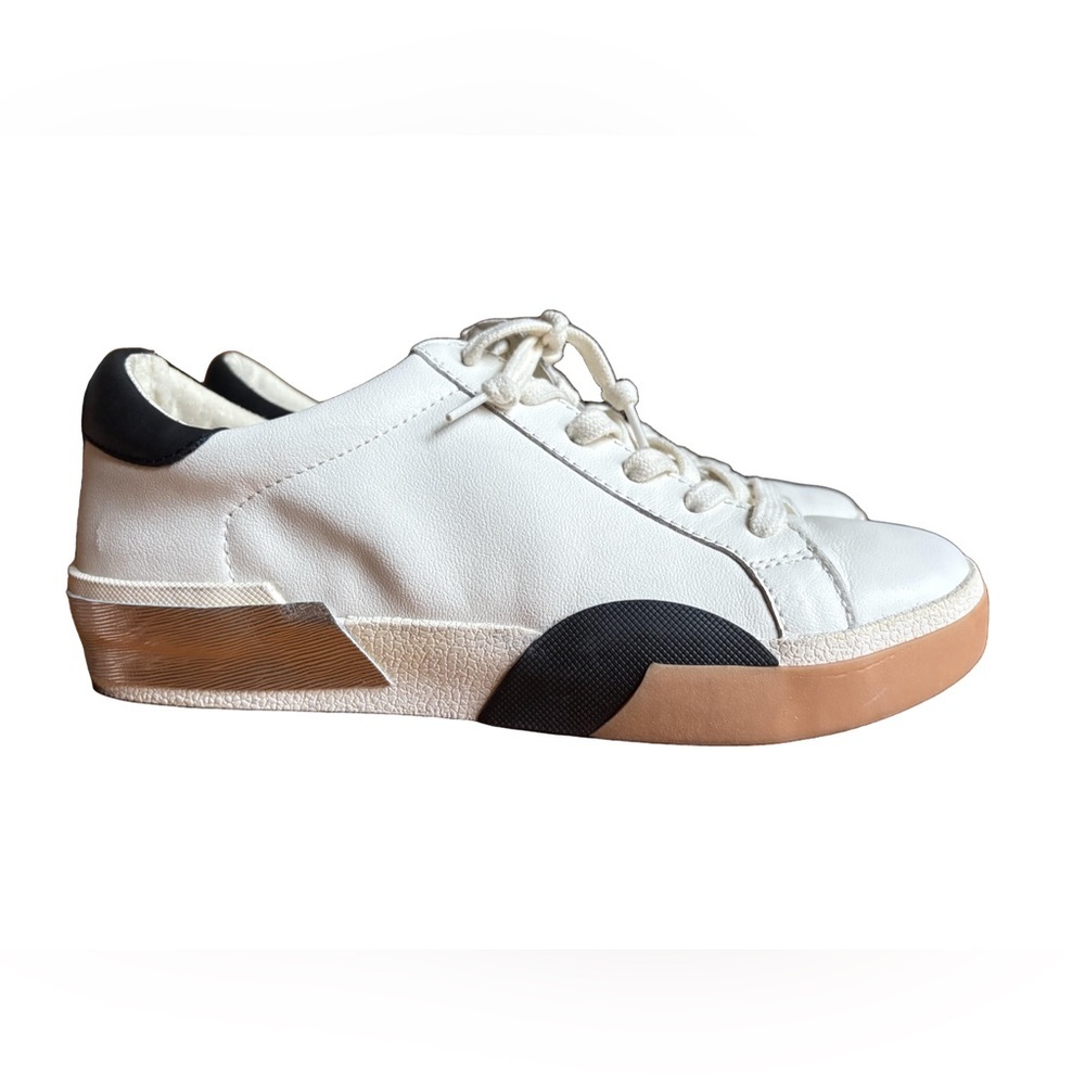 Dolce‎ Vita White and Black Sneakers Size 8.5 Leather EUC